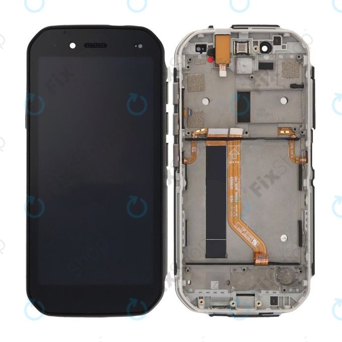 Caterpillar CAT S42 H+ 2022 - LCD zaslon + steklo na dotik + okvir (Black) TFT