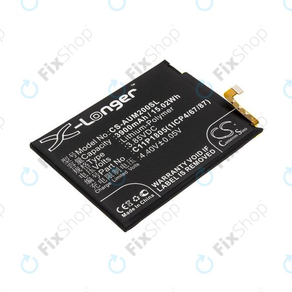 Baterija za Asus Zenfone Max M2, 3900mAh, Li-Pol, 3.85V, C11P1805 (1ICP4/67/87), HQ