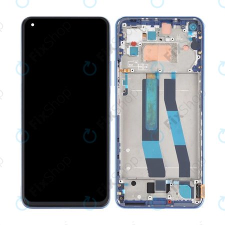 Xiaomi Mi 11 Lite 4G M2101K9AG - LCD zaslon + steklo na dotik + okvir (Bubblegum Blue) TFT