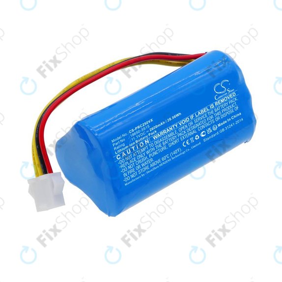 Baterija za CleanMate S460, Pure Clean PUCRC25, 2600mAh, Li-Ion, 11.1V, 18650-3S15, HQ