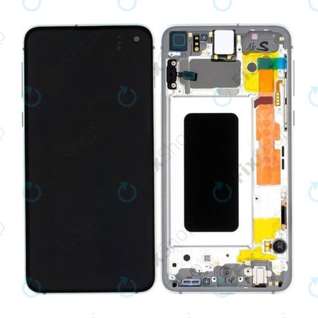 Samsung Galaxy S10e G970F - LCD zaslon + steklo na dotik + okvir (Prism White) - GH82-18852B, GH82-18836B Genuine Service Pack