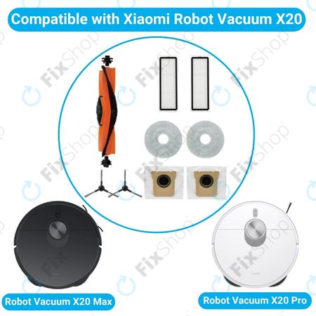 Xiaomi Robot Vacuum X20 Max, X20 Pro - Celoten komplet
