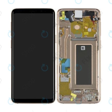 Samsung Galaxy S9 G960F - LCD zaslon + steklo na dotik + okvir (Sunrise Gold) - GH97-21696E, GH97-21697E Genuine Service Pack