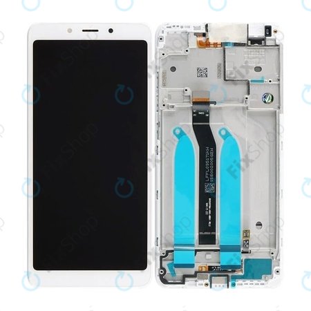 Xiaomi Redmi 6, Redmi 6A - LCD zaslon + steklo na dotik + okvir (White) - 560410028033 Genuine Service Pack
