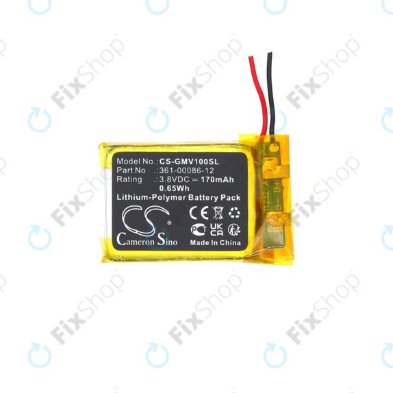 Baterija za Garmin Femix 6s Pro, Venu, 170mAh, Li-Pol, 3.8V, 361-00086-12, HQ