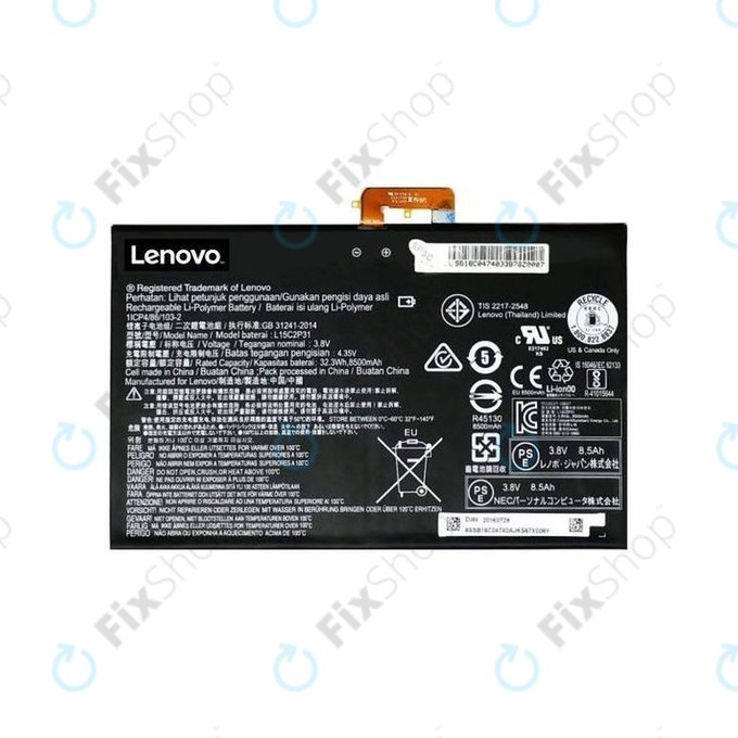 Lenovo Yoga Book YB1-X90L - Baterija L15C2P31 8500mAh - 77055339 Genuine Service Pack