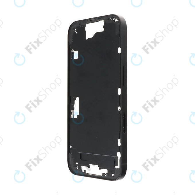Apple iPhone 16 - Srednji okvir + Gumbi za vklop + Glasnost (Black)