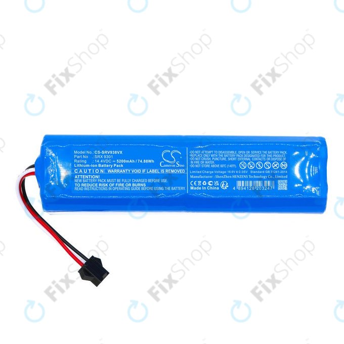 Baterija za Sencor SRV 9350WH, 5200mAh, Li-Ion, 14.4V, SRX 9301, HQ