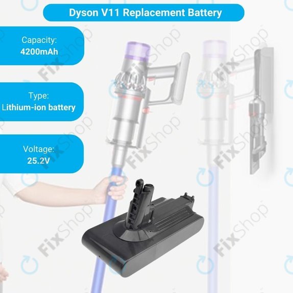 Dyson V11 - Baterija 299820, SV14, 970145-02 Li-Ion 25.2V 4200mAh HQ
