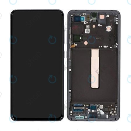 Samsung Galaxy S21 FE G990B - LCD zaslon + steklo na dotik + okvir (Graphite) - GH82-26414A, GH82-26420A, GH82-26590A Genuine Service Pack