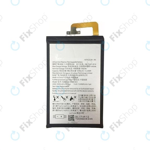 Blackberry Keyone - Baterija BAT-63108-003, 1ICP5/51/81 3505mAh