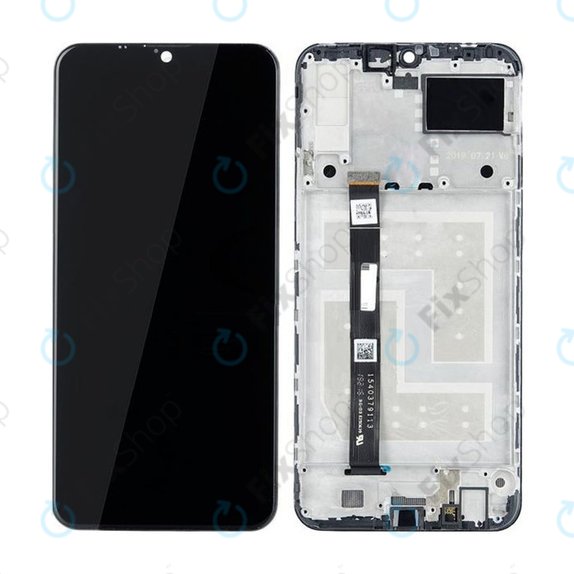 Lenovo K10 Note - LCD zaslon + steklo na dotik + okvir (Black) TFT