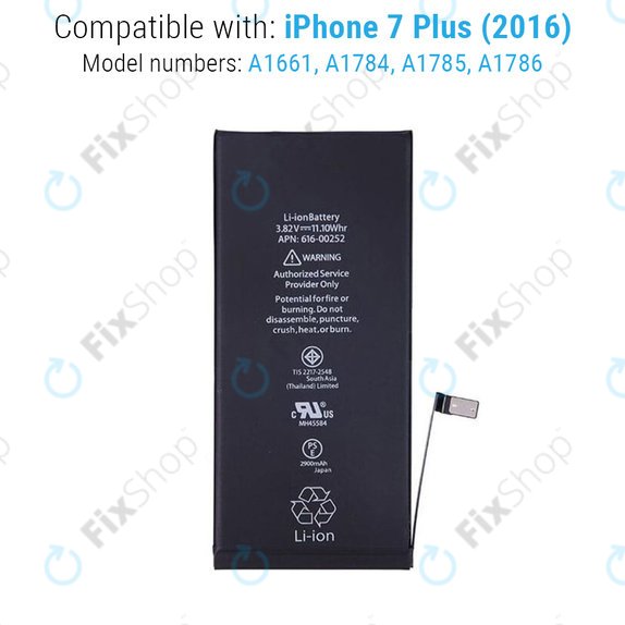 Baterija za iPhone 7 Plus, 2900mAh