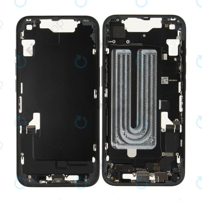 Srednji okvir z baterijo za iPhone 16e | Black | ZD076-00697 | Genuine Apple