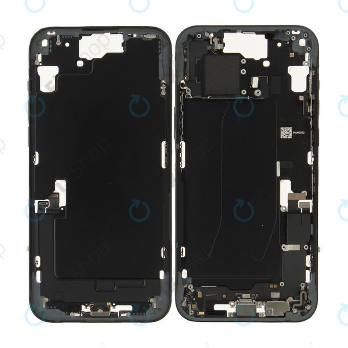 Srednji okvir z baterijo za iPhone 15 Plus | Black | ZD076-00674 | Genuine Apple