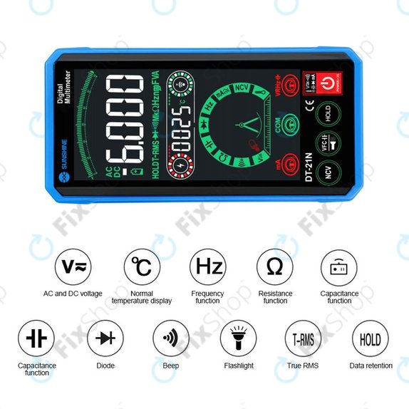 Sunshine DT-21N - Multimeter na dotik