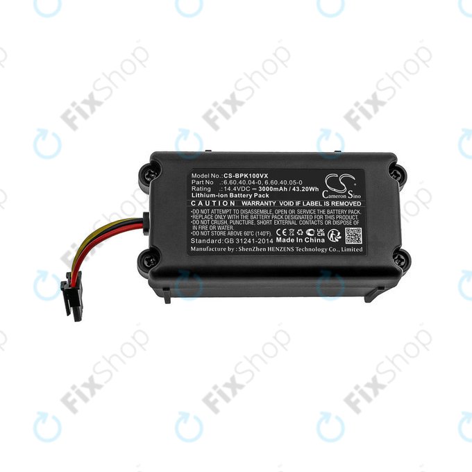 Baterija za Sencor SRV 9250, SRV 8250, SRV 6250, SRV 4250, Blaupunkt XSMART, SRX 1002, Li-ion, 14.4V, 3000mAh, HQ