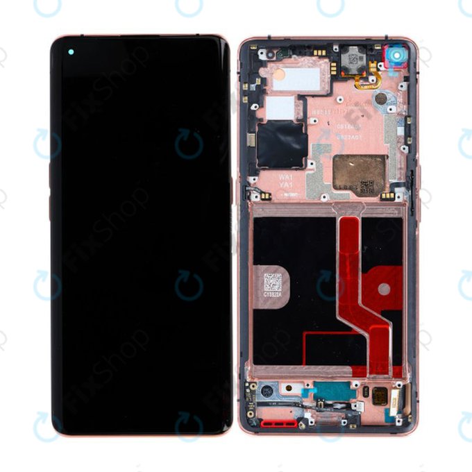 Oppo Find X2 Pro - LCD zaslon + steklo na dotik + okvir (oranžna) - 5D68C21151 Genuine Service Pack
