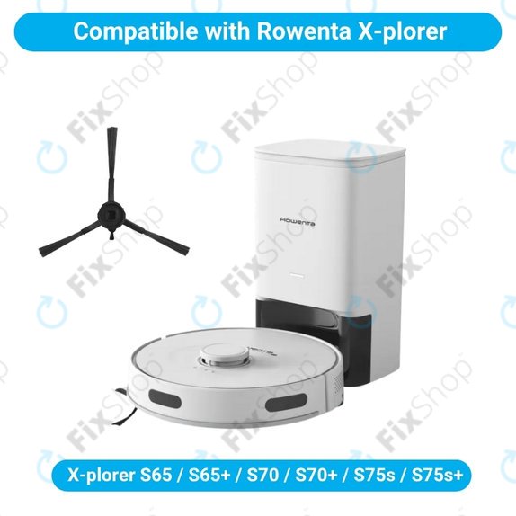 Stranska krtača, 2 kos za Rowenta X-plorer S65, S65+, S70, S70+, S75s, S75s+