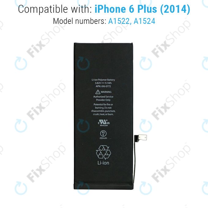 Apple iPhone 6 Plus - Baterija 2915mAh