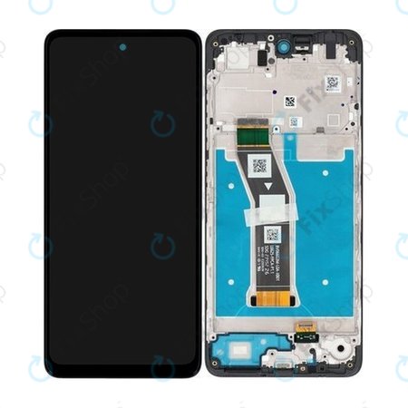 Motorola Moto G04 - LCD zaslon + steklo na dotik + okvir (Black) - 5D68C23890 Genuine Service Pack