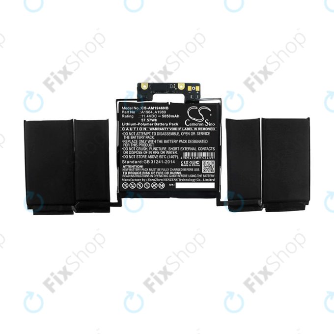 Apple MacBook Pro 13" A1989 (2018 - 2019), A2251 (2020) - Baterija A1964 5050mAh HQ