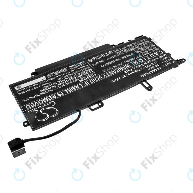 Baterija za Dell Latitude 7310 2-in-1, 7400 2-in-1, 6750mAh, Li-Pol, 7.6V, NF2MW, HQ