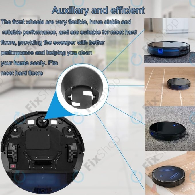 Eufy Robovac-series - Sprednje kolo (Črna)