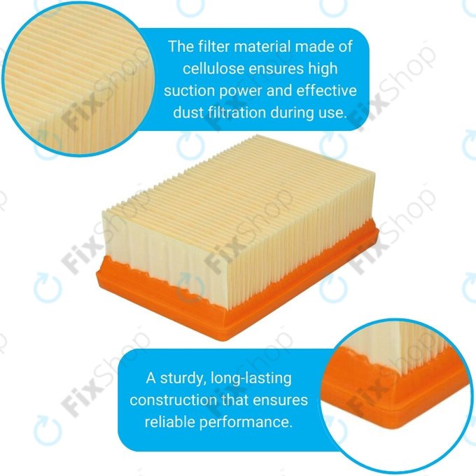 Kärcher WD-series, MV-series, KWD-series - ploščati filter za prah