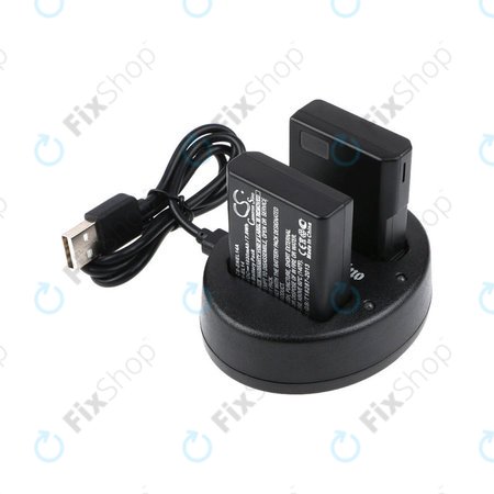 2 bateriji s polnilnikom zaNikon Coolpix P7000, P7700, D3100, D3200, D5100, 1030mAh, Li-Ion, 7.4V, EN-EL14, HQ