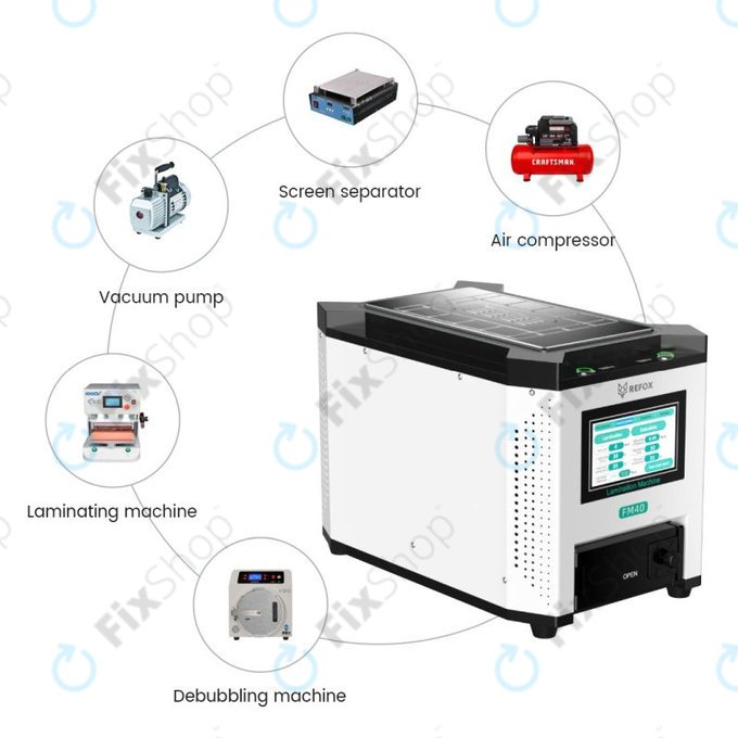 Refox FM40 - Stroj za laminiranje LCD zaslonov 3v1