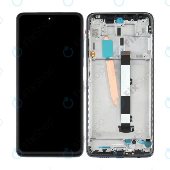 Xiaomi Poco X3 Pro - LCD zaslon + steklo na dotik + okvir (Phantom Black) TFT