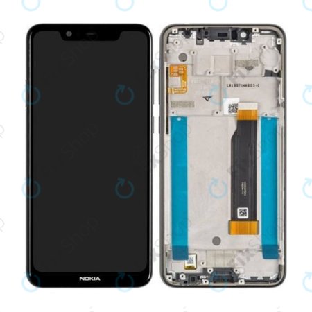 Nokia 5.1 Plus - LCD zaslon + steklo na dotik + okvir (Night black) - 20PDABW0002 Genuine Service Pack