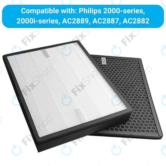 Philips 2000-series, 2000i-series, AC2889, AC2887, AC2882 - Komplet filtrov (HEPA + Aktivno oglje)