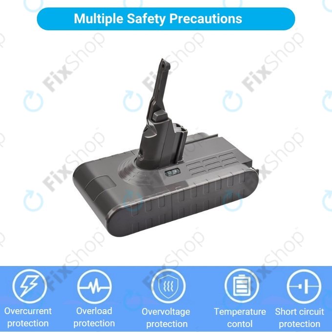 Dyson V8 - Baterija 215681, PM8-US-HFB1497A Li-Ion 21.6V 4000mAh