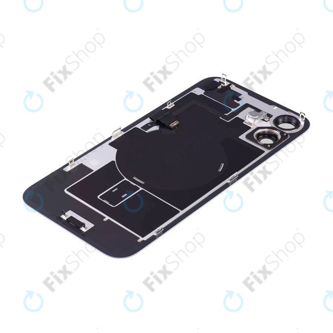 Apple iPhone 16 - Steklo zadnjega ohišja + Leča kamere + Kovinska plošča + Magsafe magnet (Ultramarine)