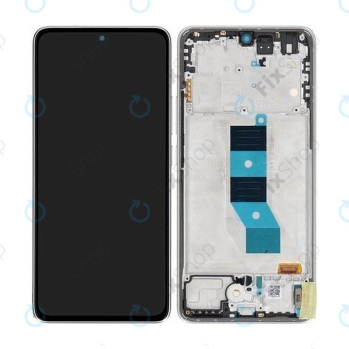 Xiaomi Poco M7 Pro 5G - LCD zaslon + steklo na dotik + okvir (Silver) - 5600070O17P00 Genuine Service Pack