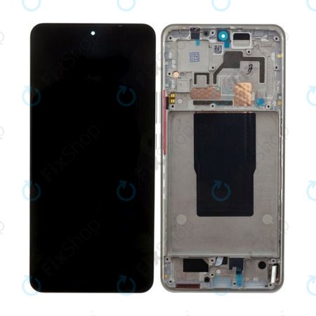 Xiaomi 12T Pro 22081212UG - LCD zaslon + steklo na dotik + okvir (Silver) - 560004L12U00 Genuine Service Pack