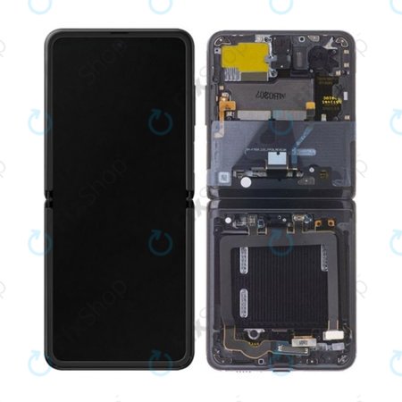 Samsung Galaxy Z Flip F700N - LCD zaslon + steklo na dotik + okvir (Thom Browne Edition) - GH82-22215C Genuine Service Pack
