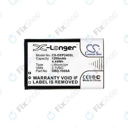 Baterija za Doro 1370, 1372, 2404, 6040, 1200mAh, Li-ion, 3.7V, DBO-1000A, HQ
