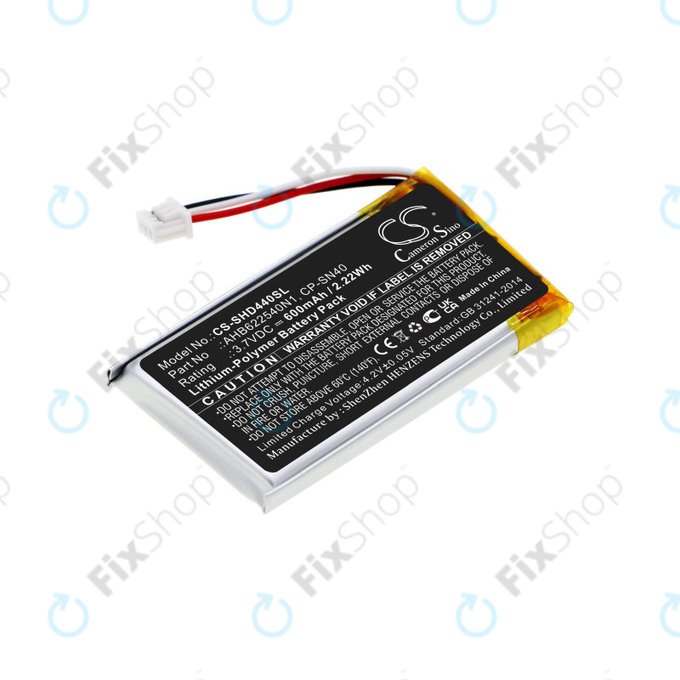 Baterija za Sennheiser Momentum 2.0, 3.0, Urbanite XL, 600mAh, Li-Pol, 3.7V, AHB622540N1, HQ