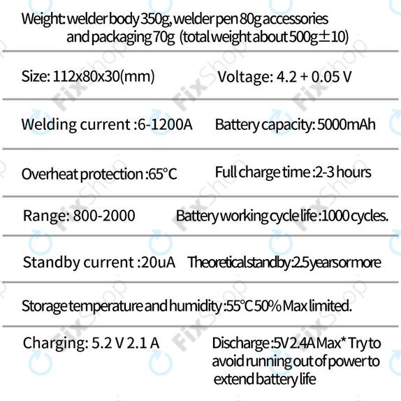 Docreate SW - Prenosni baterijski točkovni varilec z zaslonom (5000mAh)