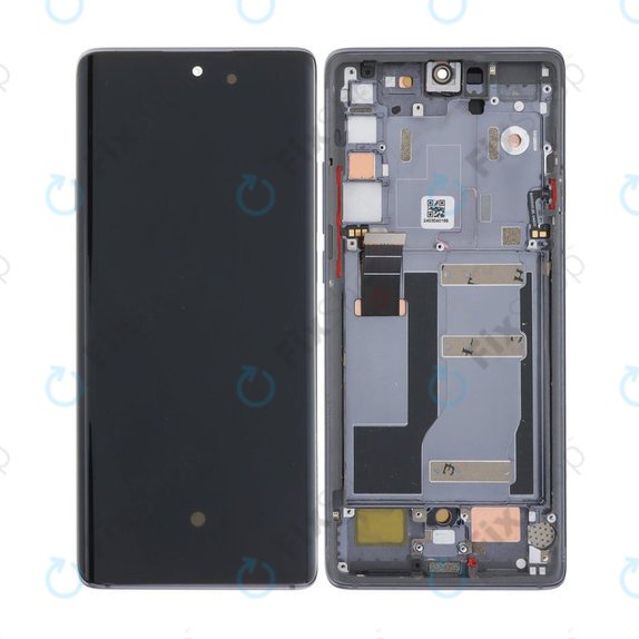 TCL 20 Pro 5G - LCD zaslon + steklo na dotik + okvir (Black) OLED