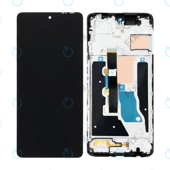 Infinix Note 30 Pro - LCD zaslon + steklo na dotik + okvir (Magic Black) TFT