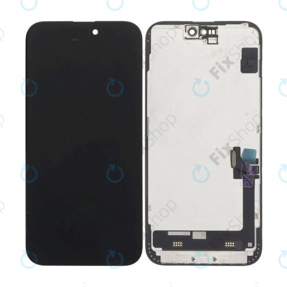 Zaslon Soft OLED za iPhone 15 Plus, Steklo na dotik z okvirjem, FixPremium