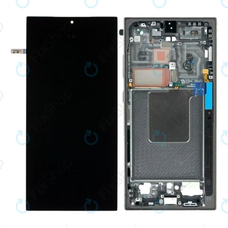 Samsung Galaxy S24 Ultra S928B - LCD zaslon + steklo na dotik + okvir (Titanium Black) OLED