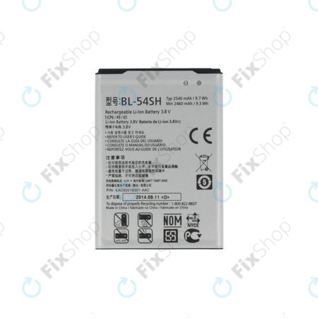 LG G3 S D722, L90 D405, Bello - Baterija BL-54SH 2540mAh