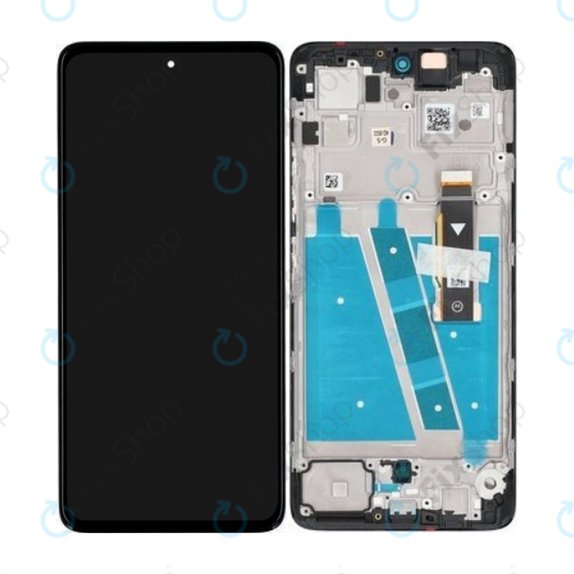 Motorola Moto G72 XT2255 - LCD zaslon + steklo na dotik + okvir (Meteorite Grey) - 5D68C21701 Genuine Service Pack
