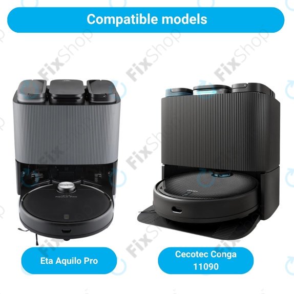 Komplet nadomestnih delov za Eta Aquilo Pro, Cecotec Conga 11090 (1x Glavna krtača, 2x Filter, 2x Stranska krtača, 4x Krpa za brisanje, 2x Vrečka za prah)