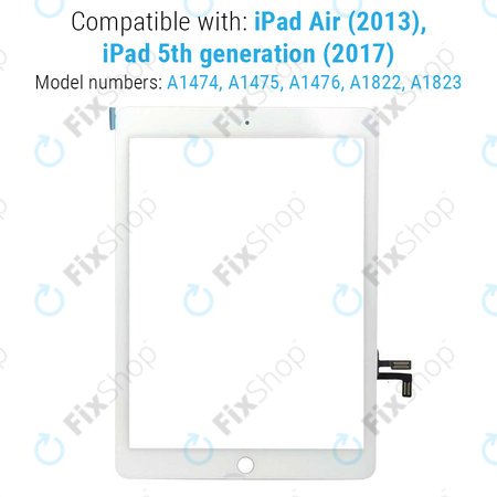 Apple iPad Air, iPad (5th Gen 2017) - Steklo na dotik (White)